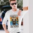 I Love Morning People And Mornings And People Café Camiseta de manga larga Regalos para él
