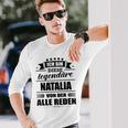 Name Nataliaorname Namensgeschenke Namenstag Fun Langarmshirts Geschenke für Ihn