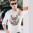 Reh Damen Reh Kostüm Kinder Carnival Reindeer Langarmshirts Geschenke für Ihn