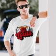 St Louis Baseball Vintage City Skyline Retro Baseball Lover Long Sleeve T-Shirt Gifts for Him