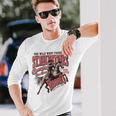 St Valentine's Wild West Rodeo Vintage Western Cowboy Long Sleeve T-Shirt Gifts for Him