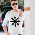 Symbole De L'étoile Du Chaos Punk Métal Pentagramme Anarchie T-shirt à manches longues Cadeaux pour lui