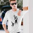 Tatuaje Pájaros Golondrina Pájaro Regalo Golondrinas Tatuaje Camiseta de manga larga Regalos para él