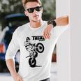 Trial Motorcycle Trial Rider Moto Trial Langarmshirts Geschenke für Ihn