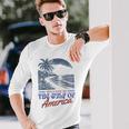 Welcome To America's Gulf Retro Vintage Beach Long Sleeve T-Shirt Gifts for Him