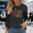 1980 Birthday Man 45Th Decoration 45S 45Th Birthday Langarmshirts Geschenke für Sie