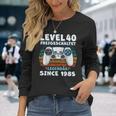 1985 Birthday Man 40Th Decoration 40S 40Th Birthday Langarmshirts Geschenke für Sie