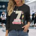 7Th Birthday Crew Ice Cream Truck I'm 7 Bday Ice Cream Party Camiseta de manga larga Regalos para ella