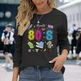 80S Theme Party 80S Costume I Love The 80S Langarmshirts Geschenke für Sie