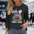 9Th Birthdayideo Game Level 9 Unlockedideo Player Boys Langarmshirts Geschenke für Sie