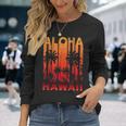 Aloha Hawaii Palm Trees Paradise Beach Holiday Summer Langarmshirts Geschenke für Sie