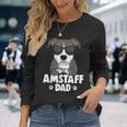 American Staffordshire Terrier Amstaff Papa Dog Langarmshirts Geschenke für Sie