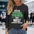 Best Football Trainer In The World Trainer Langarmshirts Geschenke für Sie