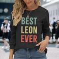 Best Leon Ever First Name Langarmshirts Geschenke für Sie