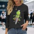 Biker Frog I Motorcyclist Fun Motorcycle Langarmshirts Geschenke für Sie