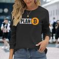 Bitcoin Plan B Cryptocurrency Investor Btc Merchant Langarmshirts Geschenke für Sie