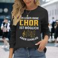 Choir Chor Ladder Choir Singerocal Chorprobe Singing Langarmshirts Geschenke für Sie