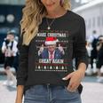 Make Christmas Great Again Trump Holiday Langarmshirts Geschenke für Sie