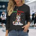 Christmas Outfit Christmas Jumper Husky Dog Christmas Langarmshirts Geschenke für Sie