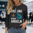 Cool Boys Going Fishing Fish Sports Fisherman Fishing Langarmshirts Geschenke für Sie