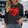 Cupid With Bow And Arrow Fun Love Heart Langarmshirts Geschenke für Sie