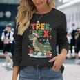 Dinosaur Christmas Jumper Xmas Tree Rex Pyjama Langarmshirts Geschenke für Sie