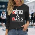 Drum & Bass Rum & Ass Rave Party Edm Dj House Music Langarmshirts Geschenke für Sie