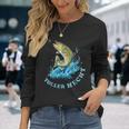 Fishing Saying With Fish And Bait Langarmshirts Geschenke für Sie