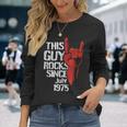 Geburtstag Jubiläum Geschenke By Elevenz Adulto Negro Manga Corta Pequeño Regular 50º Cumpleaños Nacido Julio Rockt Desde 1975 Música Rock N Roll Y Heavy Metal Camiseta de manga larga Regalos para ella