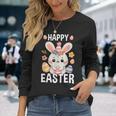 Happy Easter Conejito Pascua Feliz Pascua Camiseta de manga larga Regalos para ella