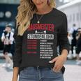 Hausmeister Hourly Wage Haustechnik Janitory Langarmshirts Geschenke für Sie