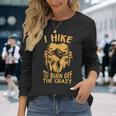 I Hike To Burn Off The CrazyRetro Camping Vintage Camper Long Sleeve T-Shirt Gifts for Her