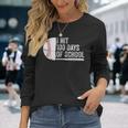 I Hit 100 Days Of School Baseball 100Th Day Of School Boys Long Sleeve T-Shirt Gifts for Her
