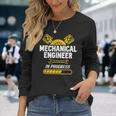 Ingeniero Mecánico En Prácticas Ingeniería Estudiante Camiseta de manga larga Regalos para ella
