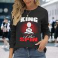 King Of The Spin Edm Dj Music Lover Camiseta de manga larga Regalos para ella