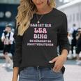 Lea Saying First Name Birthday Langarmshirts Geschenke für Sie