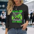 Level 10 Birthday Boy Gamer 2015 10Th Birthday Langarmshirts Geschenke für Sie