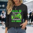 Level 11 Birthday Boy Gamer 2014 11Er Birthday Langarmshirts Geschenke für Sie