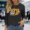 Level Up 32 Completed Juego De 3 Años De Edad Camiseta de manga larga Regalos para ella