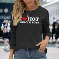 I Love Hot Muscle Boys I Love Hot Muscle Boys Langarmshirts Geschenke für Sie