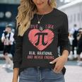 Love Is Like Pi Valentines Math Teacher Pi Day Long Sleeve T-Shirt Gifts for Her