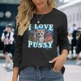 I Love Pussy Cat Langarmshirts Geschenke für Sie