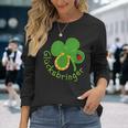 Lucky Charm Ladybird Clover Leaf For Friends Good Luck Langarmshirts Geschenke für Sie