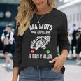 Ma Moto M'appelle Moto Gp Courses Motos Motard Humour T-shirt à manches longues Cadeaux pour elle