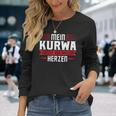 Mein Kurwa Kommton Ganzem Herz Polen Kurwa Langarmshirts Geschenke für Sie