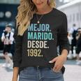 Mejor Marido Desde 1992 33 Aniversario De Boda 33 Años Camiseta de manga larga Regalos para ella