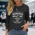 Memphis Tennessee Blues Country Music Usaintage Souvenir Langarmshirts Geschenke für Sie