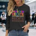 Menschenrechte Statt Rechte Menschen Regenbogen Spruch Langarmshirts Geschenke für Sie