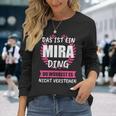 Mira Name First Name Langarmshirts Geschenke für Sie