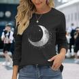 Moon Motif Half Moon Print Full Moon Mobile Phone Cover Langarmshirts Geschenke für Sie